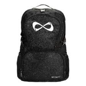 NFINITY black sparkly glitter backpack!